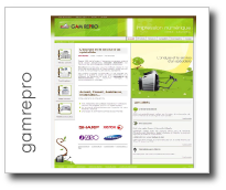 Gamrepro, vente, location et maintenance de matériel d'impression numérique par GDPI Agence Web.