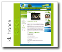 KKL France. Site institutionnel. Réalisé sous CMS par GDPI Agence Web.